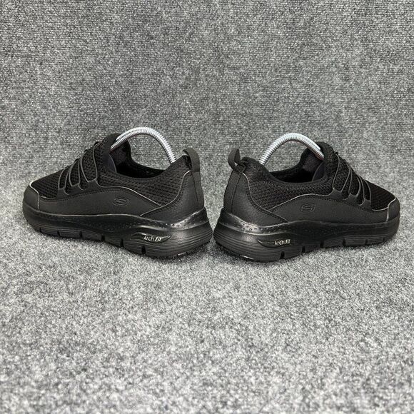 Skechers Jitsy Shoes Women's Size 9 Black Mesh Slip Resistant Comfort Work Shoes - Picture 7 of 12